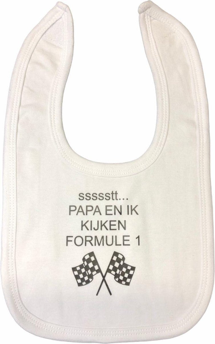Soft Touch Slabber Formule 1 Jongens 33 Cm Katoen Wit/grijs