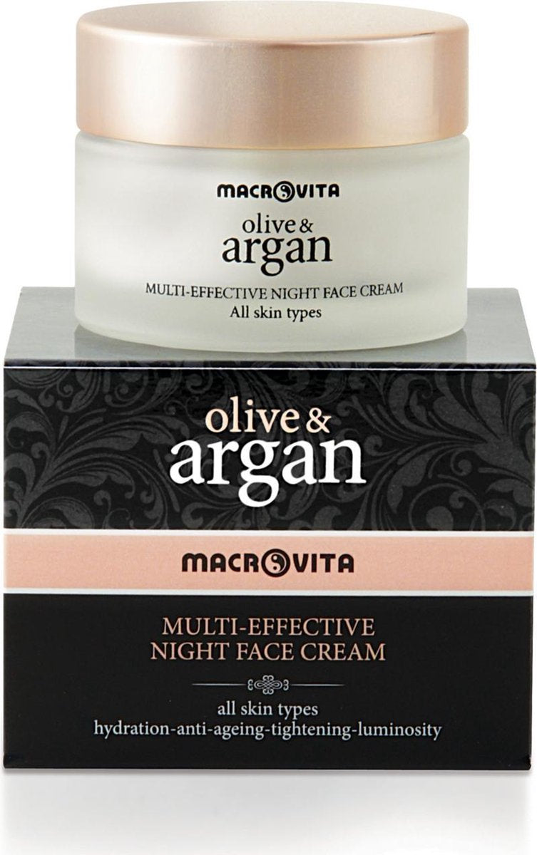 Macrovita Olive & Argan Nachtcrème met Arganolie