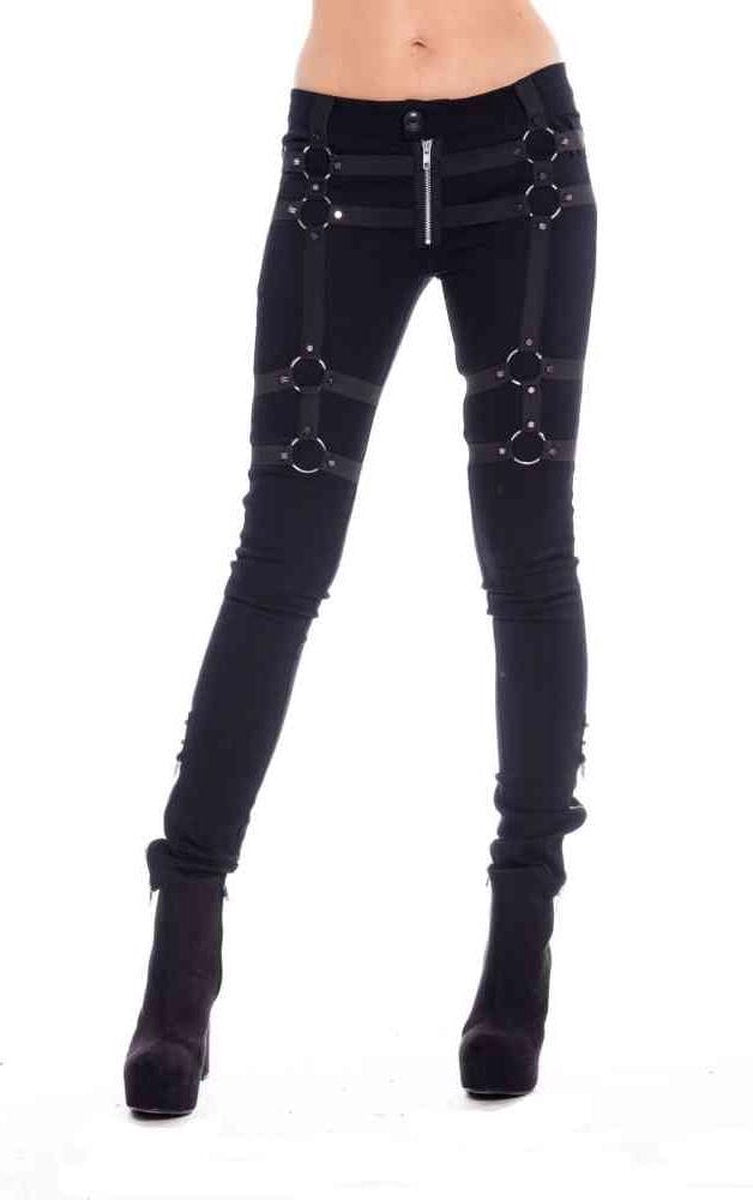 Vixxsin Skinny fit broek -S- BIND Zwart