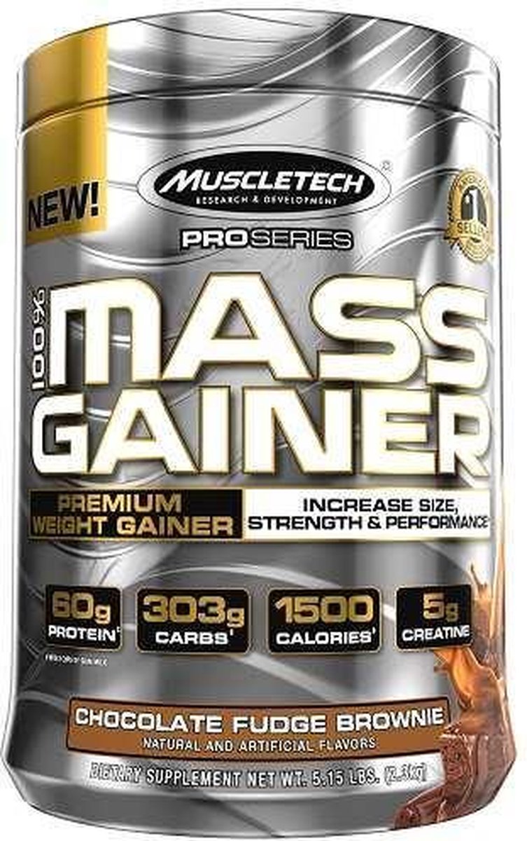 100% Mass Gainer Pro Serie 2270gr Choco Fudge Brownie