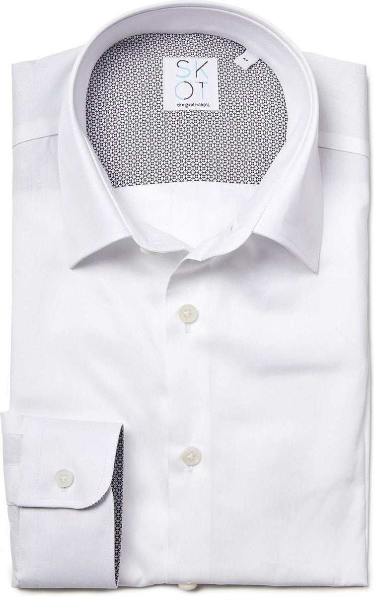 SKOT Fashion Duurzaam Overhemd Heren Shadow White - Wit - Maat M