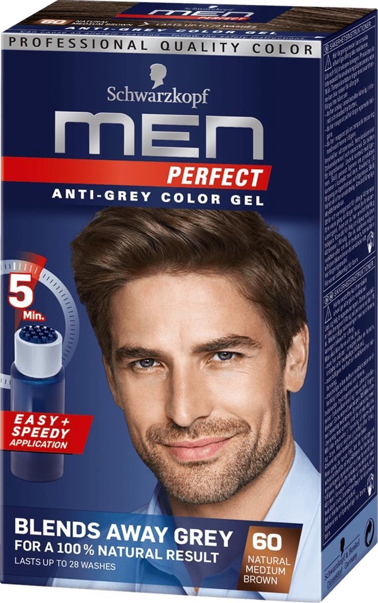 Schwarzkopf Men Perfect 60 haarkleuring Bruin