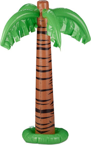 relaxdays Opblaasbare palmboom - opblaas palmboom - decoratie - party - zwembad speelgoed