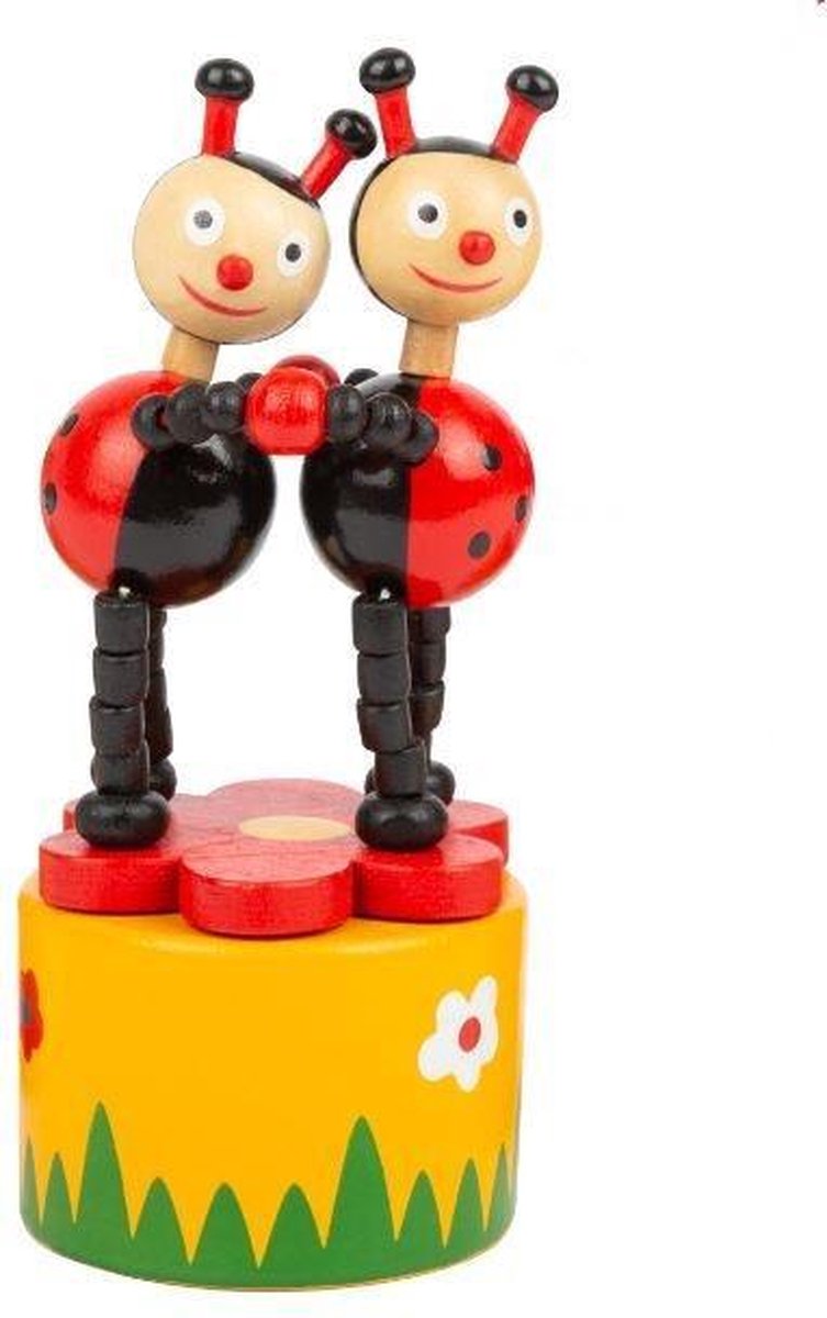 Small Foot Drukdier Lieveheersbeestjes Hout Junior 11 X 4