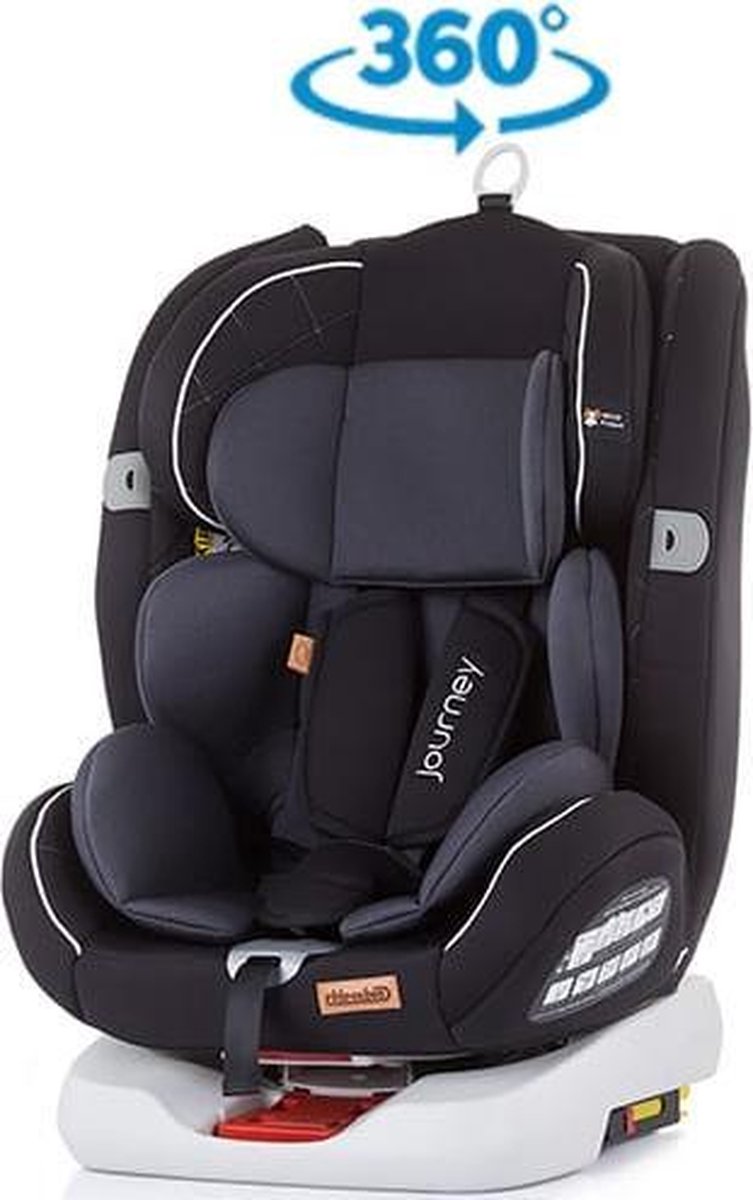 Autostoel Journey isofix antraciet 0-36 kg 360 graden draaibaar