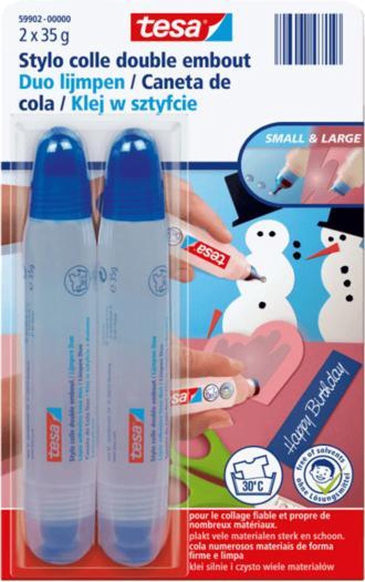 Tesa Glue Pen Duo 2x 35 Gram - Lijm - Hobbylijm - lijmpen -