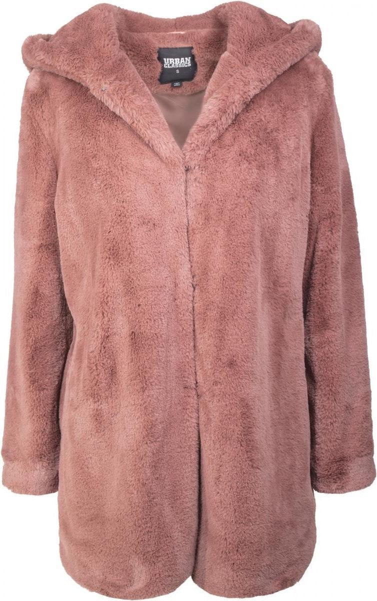 Jas Dames Hooded Teddy Coat oudroze  maat XXL