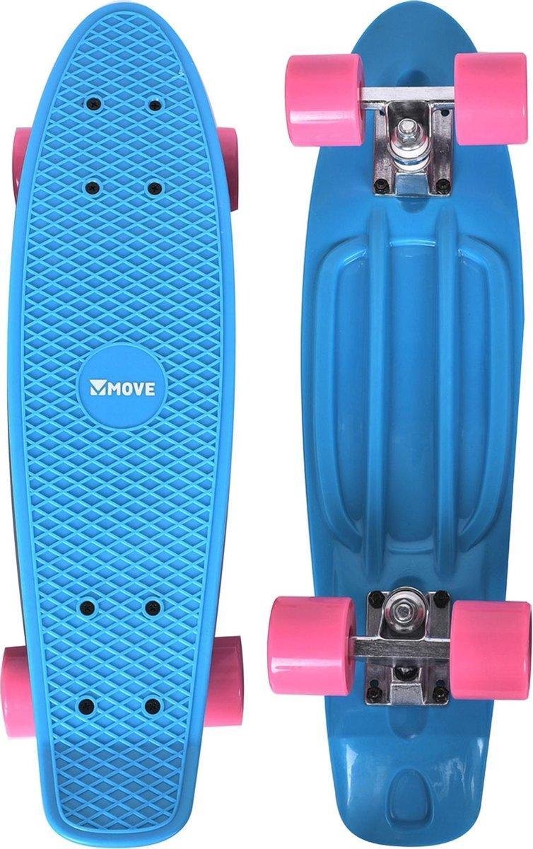 Move - Old school retro board - 22" - Sky Blue - Penny Board - Mini Cruiser - Skateboard