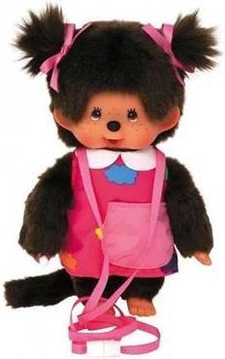 Monchhiichi Monchhichi Meisje met Tasje en Draagtouw 20 cm