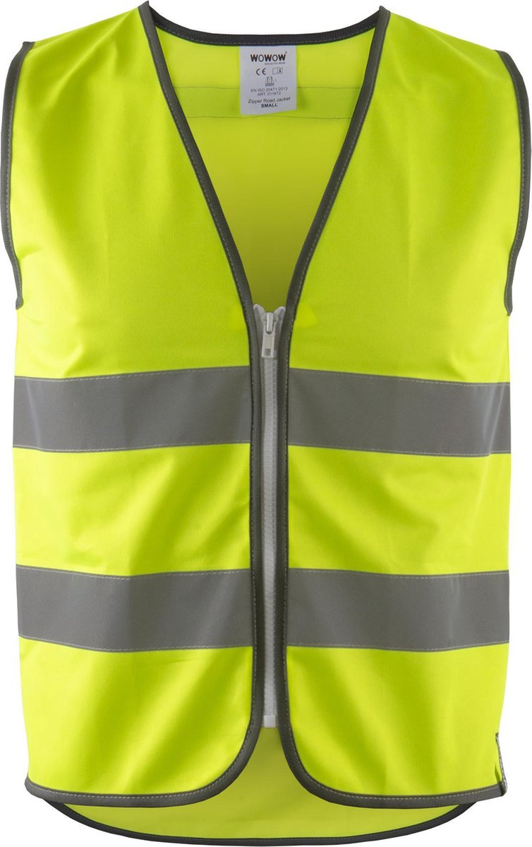 WOWOW Zippered road jacket- EN1150 - Veiligheidsvest met rits - volwassenen - S