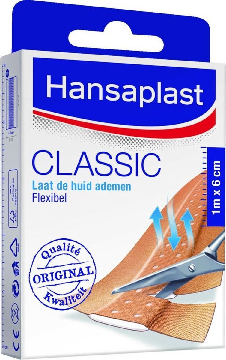 Hansaplast Classic Pleisters - 1m x 6cm