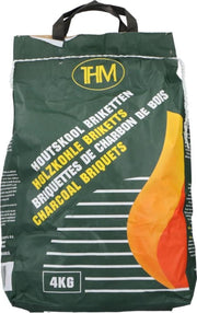 houtskool briketten 1 x 4 kg