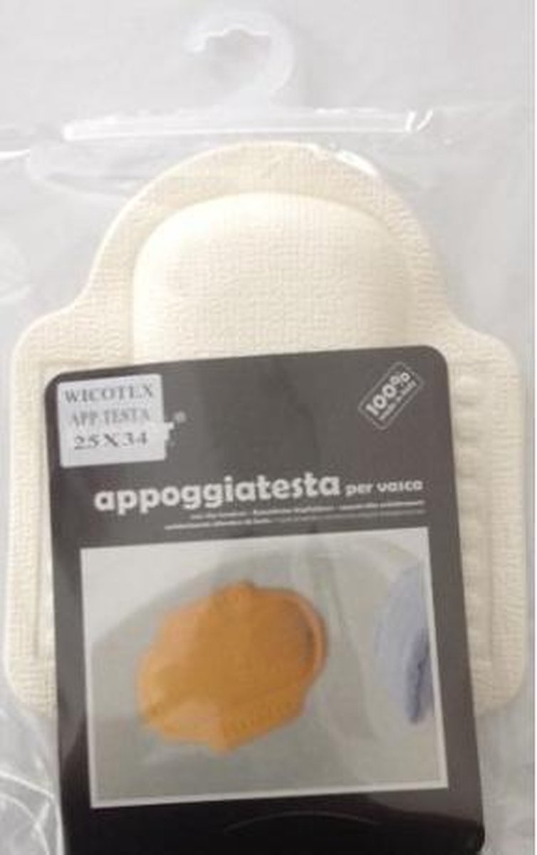 Antislip hoofdkussen 25x34cm wit