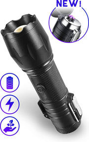 Superlit® Plasma Aansteker - Stalen Stormaansteker - USB Oplaadbare Elektrische Aansteker - Wind en Storm Bestendig met Militaire Zaklamp (Survival PRO)