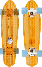 Skateboard Penny Board Volwassenen/Kinderen/Jongens/Meisjes  - Choke - Dirty Harry Clear Orange - Doorzichtig - 58