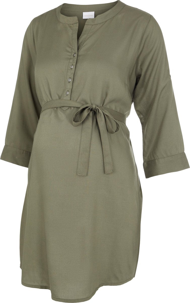 MAMA.LICIOUS MLMERCY 3/4 WOVEN TUNIC NOOS ECO A. Dames Jurk - Maat S