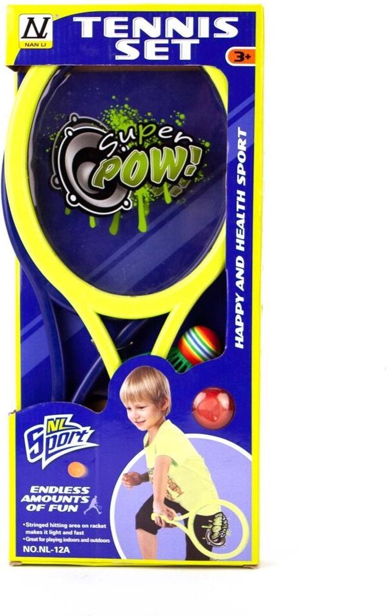 NL Sport Super Pow Tennisset 3-delig