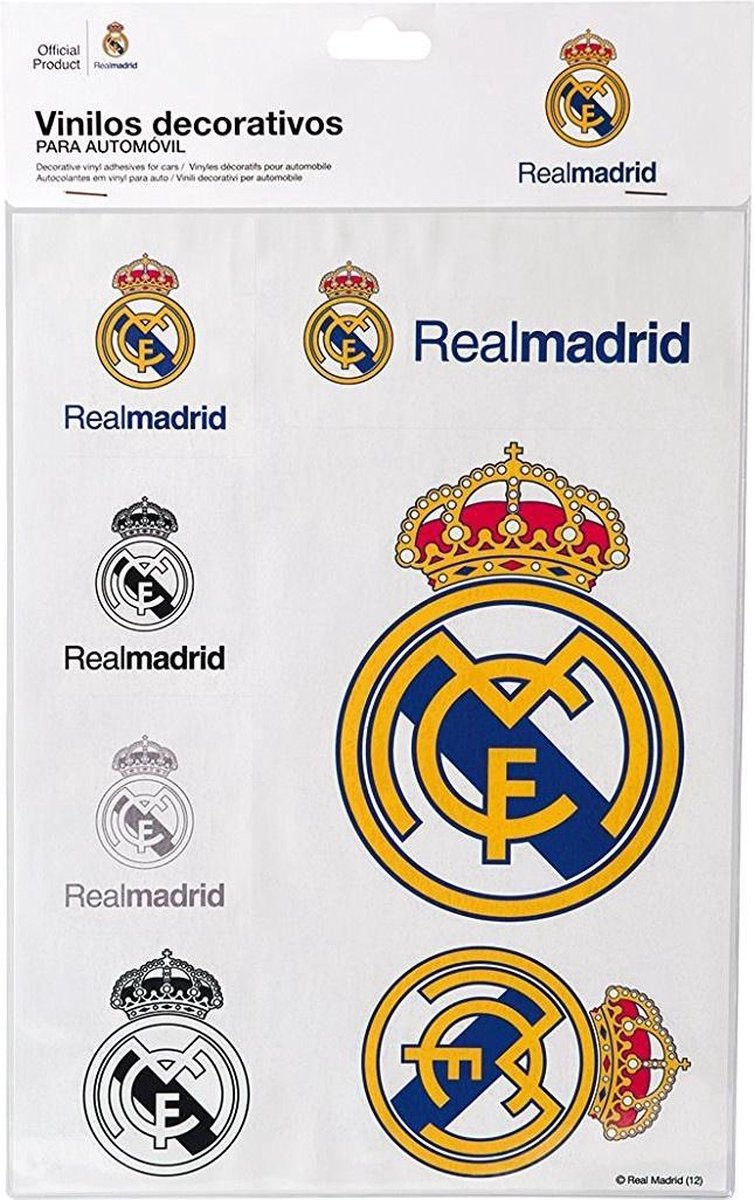 Sumex Stickerset Real Madrid Wit 15-delig
