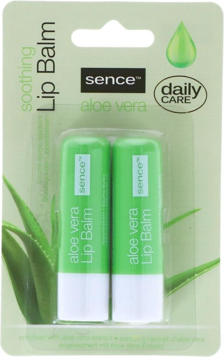 Sence Aloë Vera Lippenbalsem 2 stuks