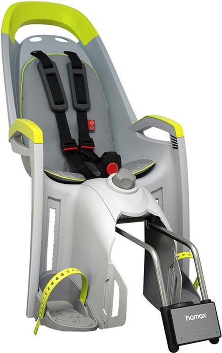 Hamax Fietsachterzitje Amaze Polypropyleen Grijs/lime
