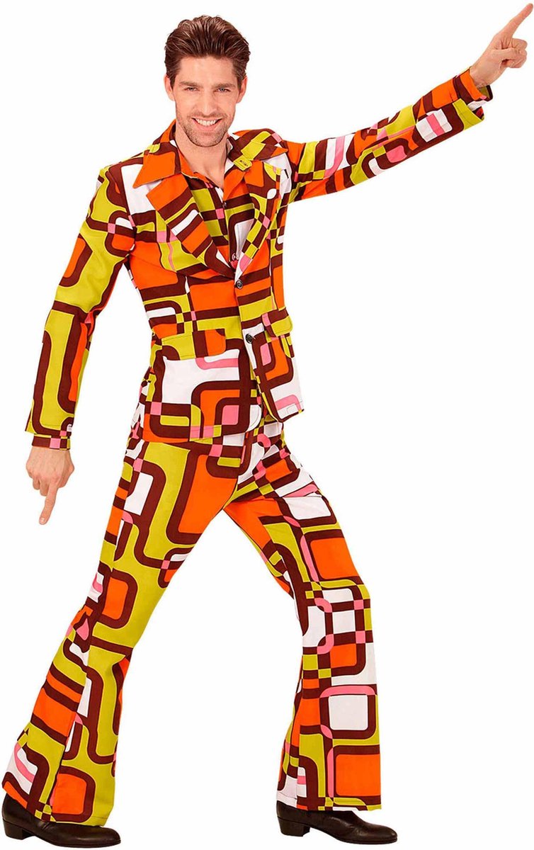 Groovy jaren 70 kostuum voor mannen - Volwassenen kostuums