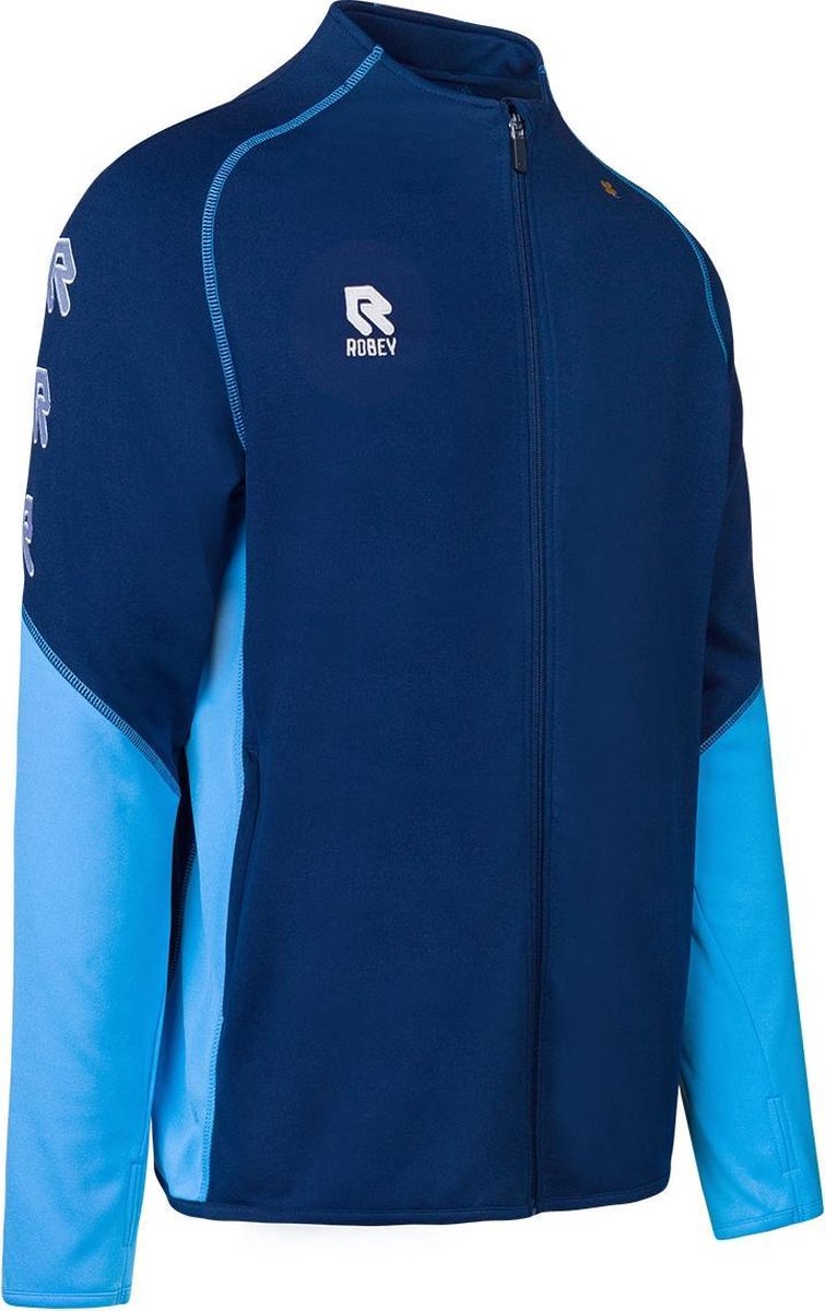 Robey Performance Full-Zip Jacket (maat M) - Navy/Sky Blue