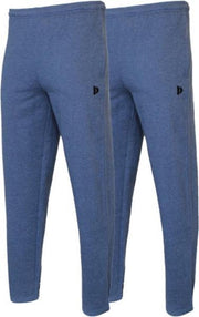 2-Pack Donnay Joggingbroek rechte pijp - Sportbroek - Heren - Maat XXL - Donkerblauw gemeleerd