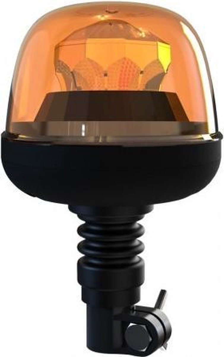 ORANJE dak zwaailicht - 10 LED - R10 / R65 - beugel bevestiging - flex