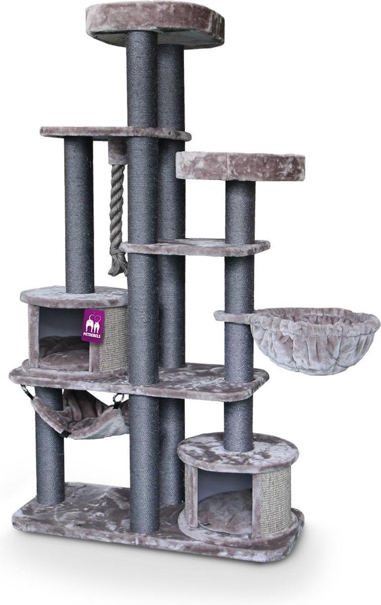 Petrebels Scenic View 197 krabpaal -  Cappuccino - 197 cm - meerdere katten