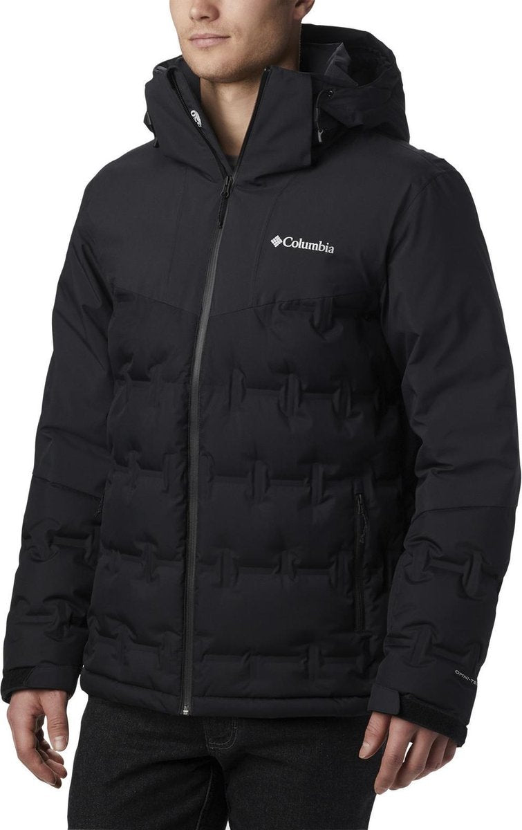 Columbia Wild Card Down Jacket Heren Wintersportjas - Black - Maat XL