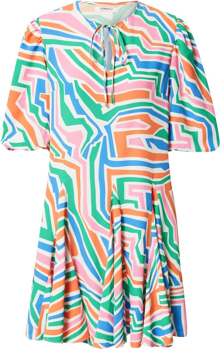 Glamorous zomerjurk Gemengde Kleuren-10 (38)