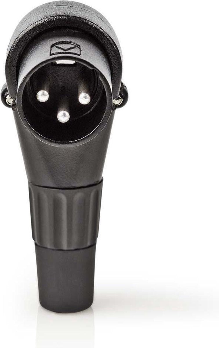 XLR-Connector | XLR 3-pins male haaks | Zwart
