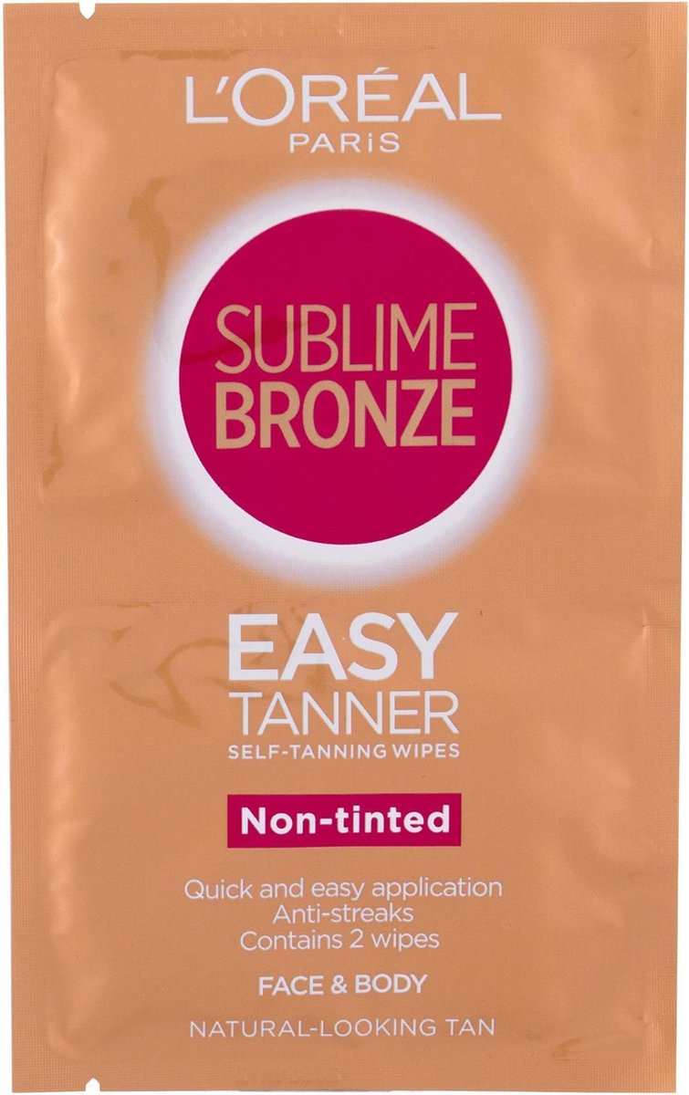 Zelfbronsende doekjes Sublime Bronze L'Oreal Make Up (2 uds)