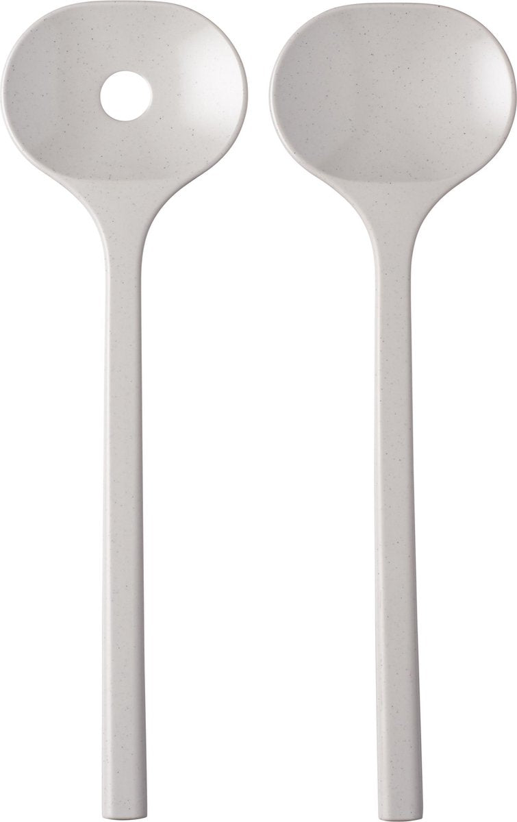 Mepal Bloom saladebestek - 2-delig - Pebble white
