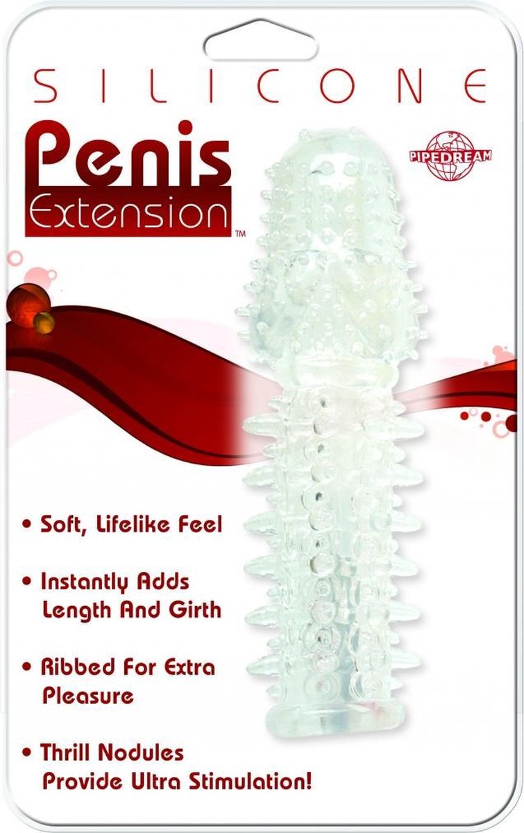 Silicone Penis Extension - Clear - Sleeves -