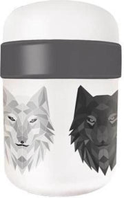 PLA/plant bioloco lunchpot met 2 compartimenten 500ml + 200ml - Wolven