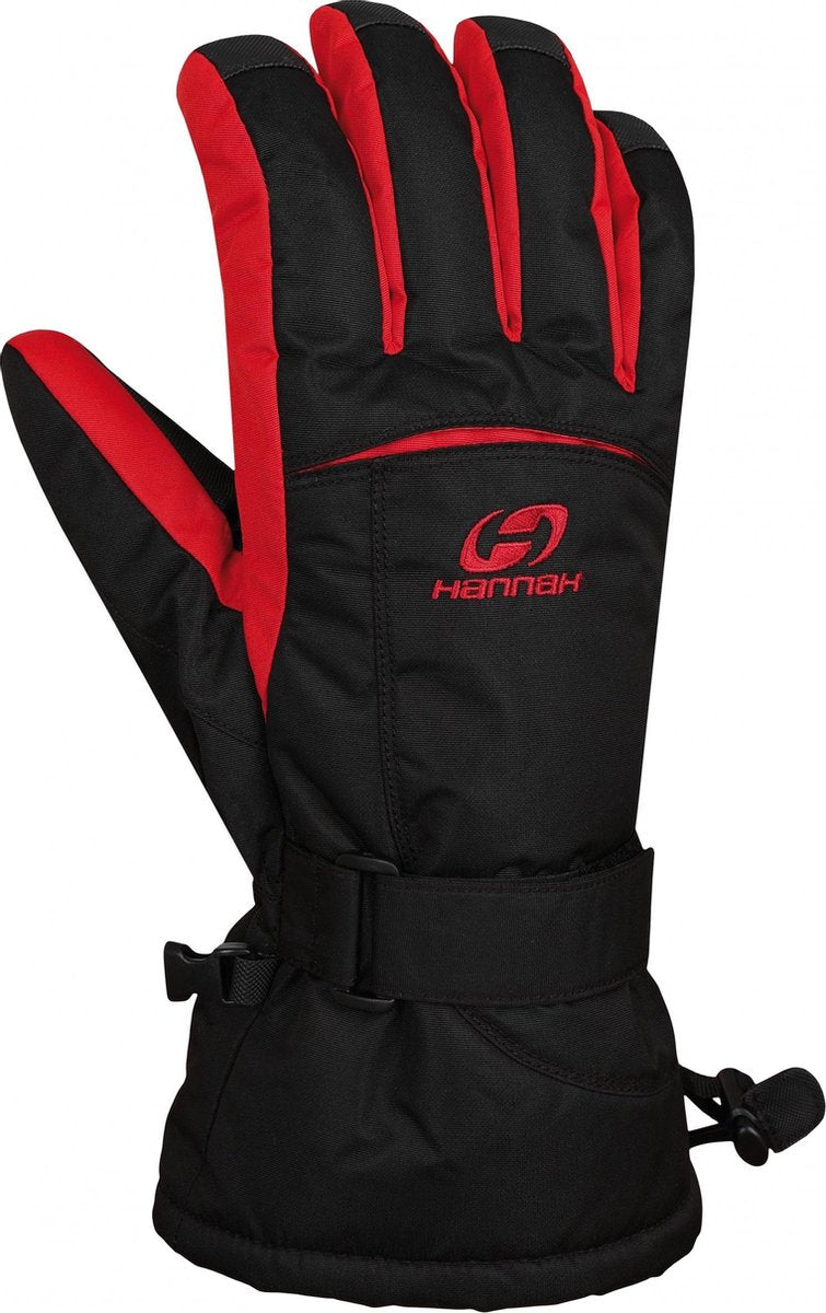 Hannah Handschoenen Brion Heren Polyamide Zwart/rood Maat Xl