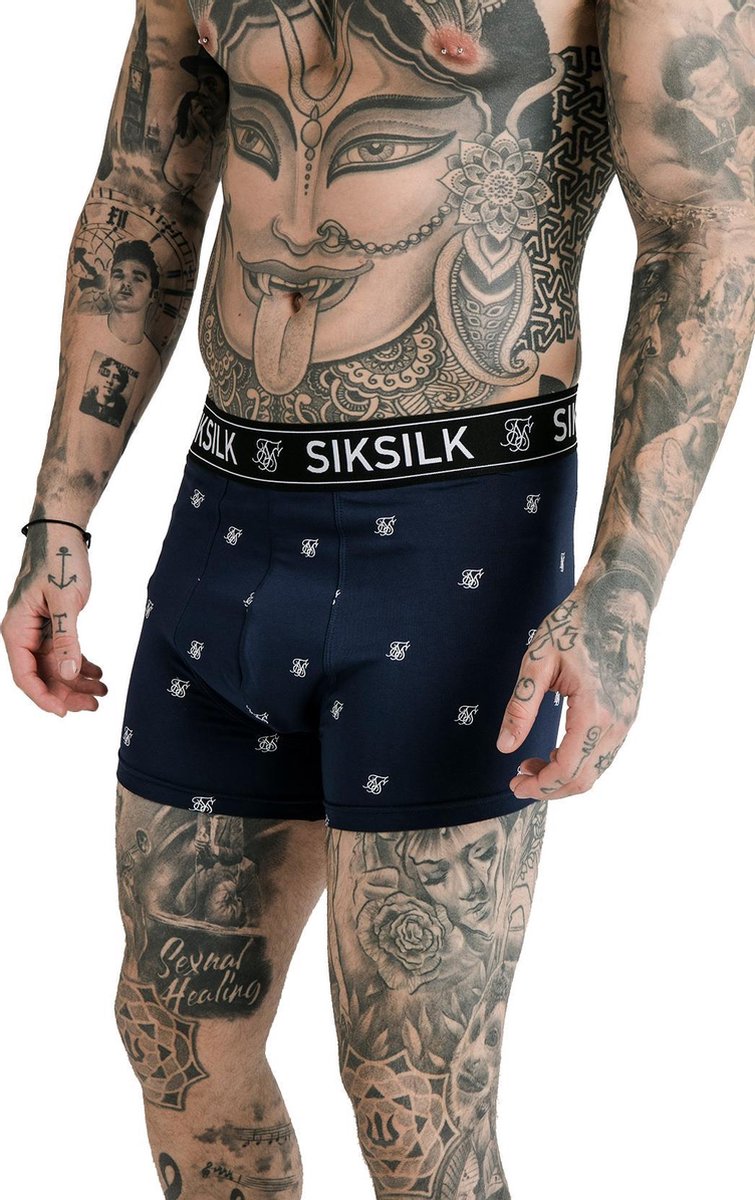 SIKSILK LOGO TAPED BOXER 2 PACK - Onderbroeken