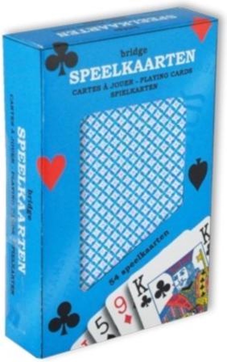 Verhaak -Speelkaarten Premium 9 X 6 Cm Papier - Blauw