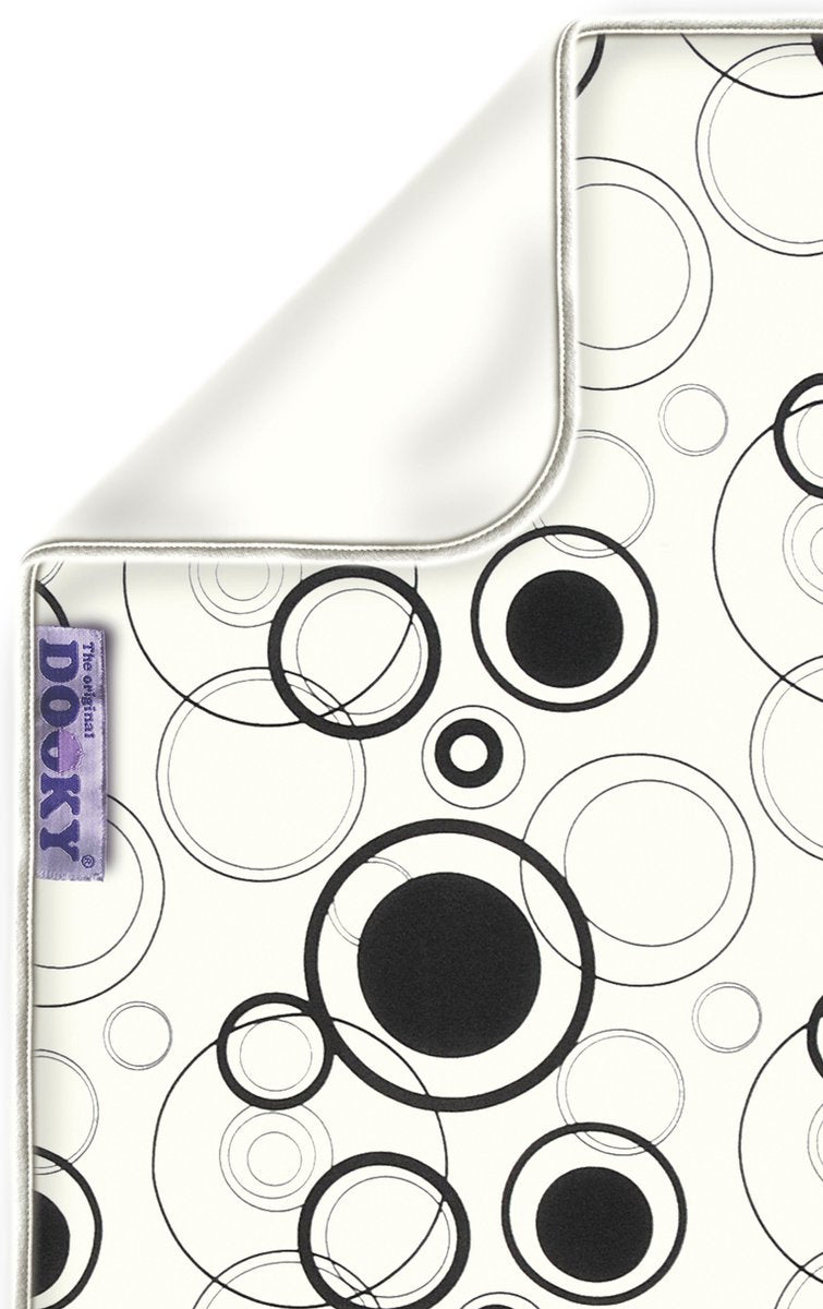 Dooky Baby Deken Black Circles - 70x85 cm - geschikt voor wieg