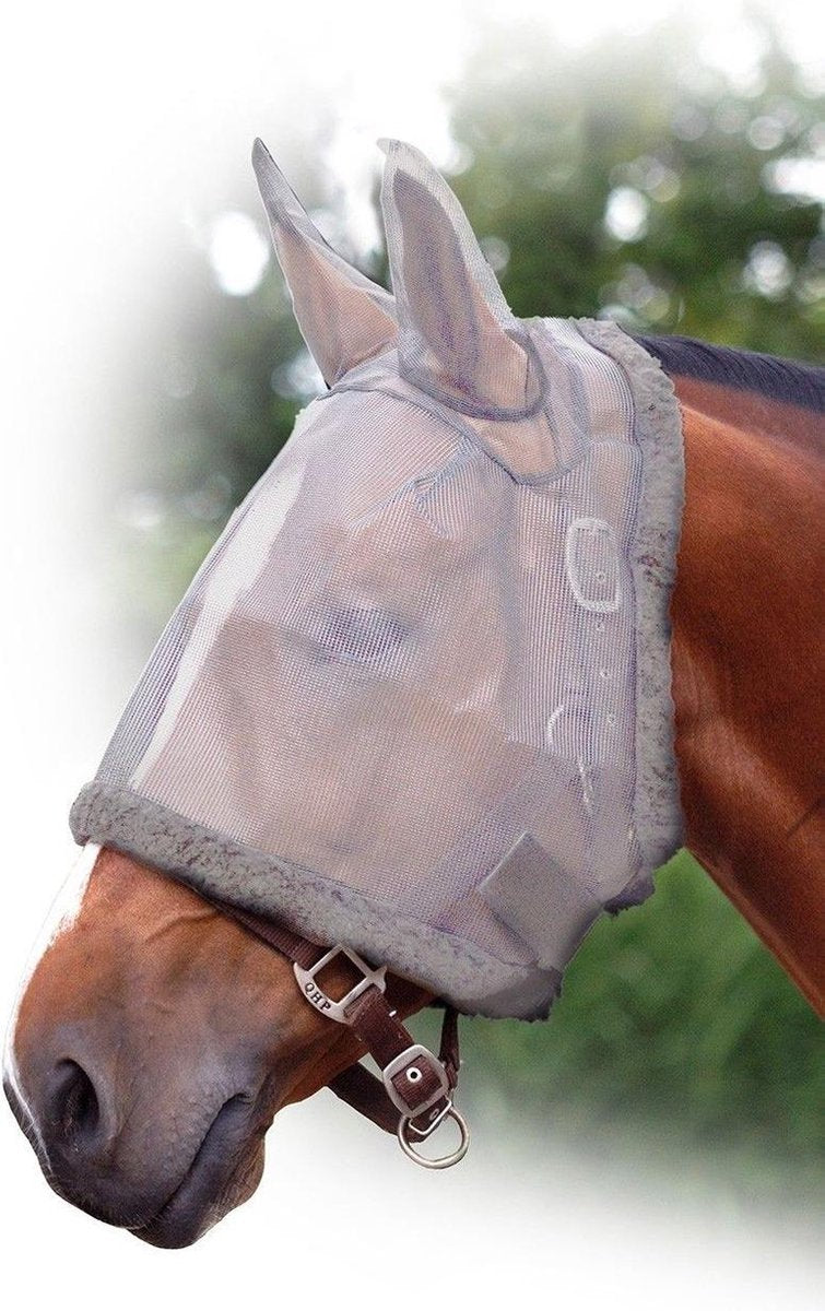 vliegen masker met oren grijs-maat-extra-full