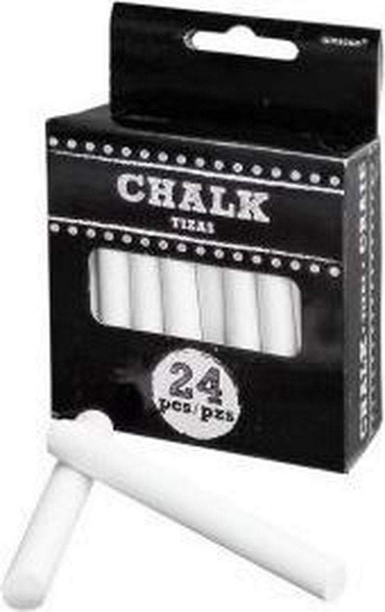 24 Chalks Wedding Signs white
