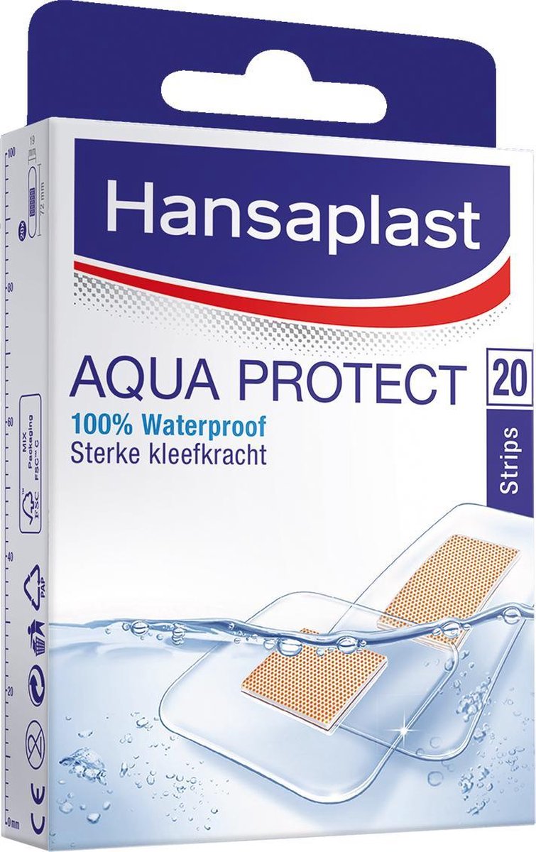 Hansaplast Aqua Protect Pleisters Waterdicht - 20 stuk