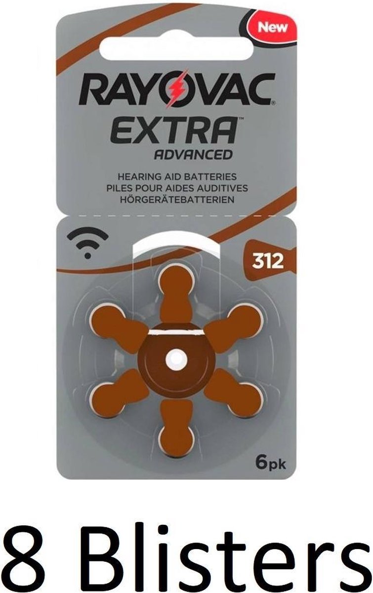 48 Stuks (8 Blisters a 6 st) Rayovac Extra Advanced