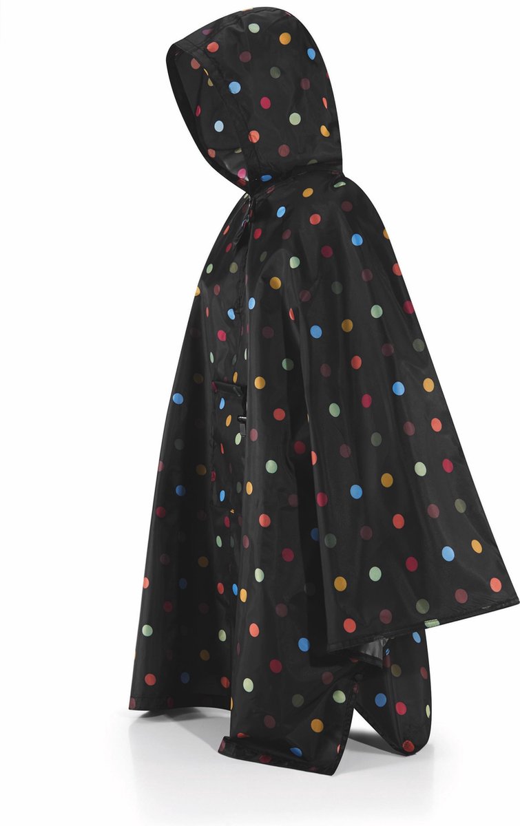 Reisenthel Mini Maxi Poncho RegenPoncho - Opvouwbaar - Dots Zwart