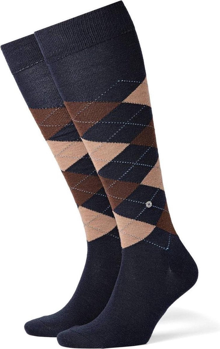 Burlington Edinburgh Heren Kniekous 27082 - Blauw 6143 navy Heren - 40-46