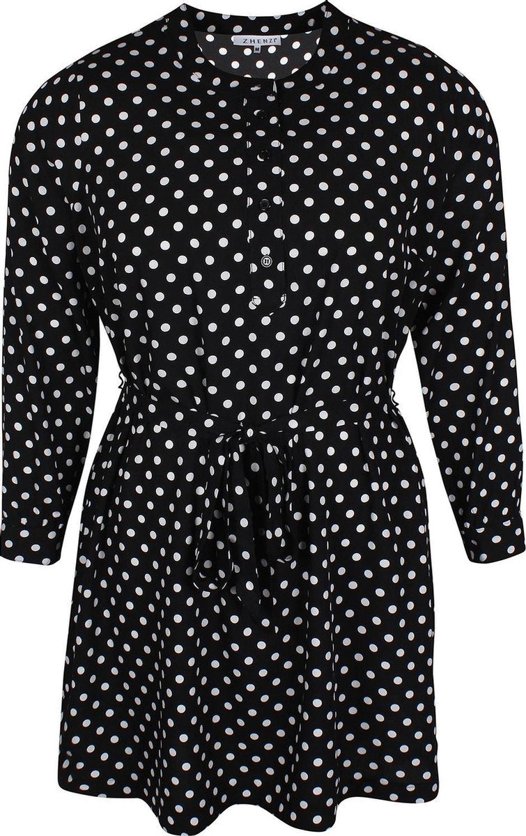 Jurk Zhenzi blouse look stip