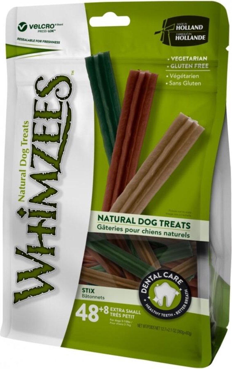 6x Whimzees Value Bag Stix Medium 14 stuks