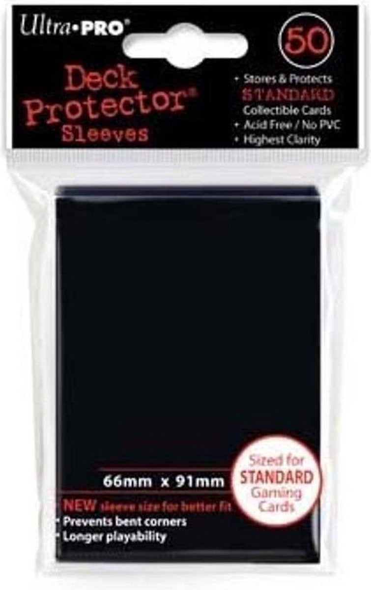 Standaard Deck protector Sleeves Black (50st)