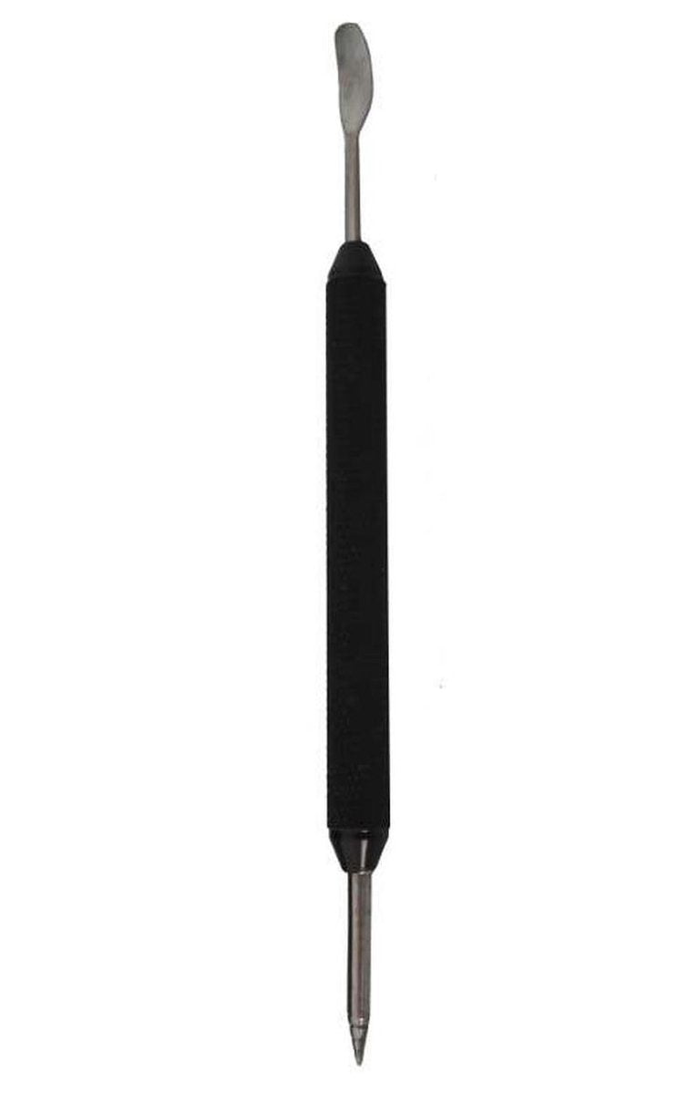 Barista Latte Art Pen - Zilveren RVS pen met zwart handvat